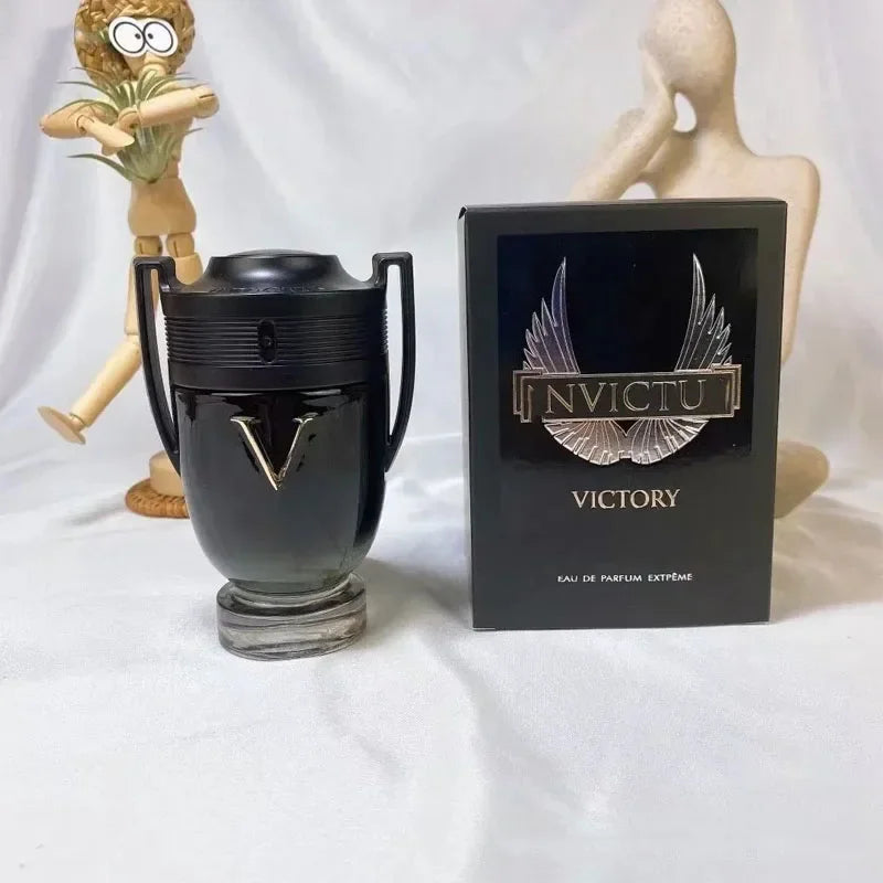 100ML 3.4FL.OZ INVINCIBLE AQUA Men's Perfume EDP, Woody Aquatic Notes, Fresh Ocean Fragrance Spray Gift for Men